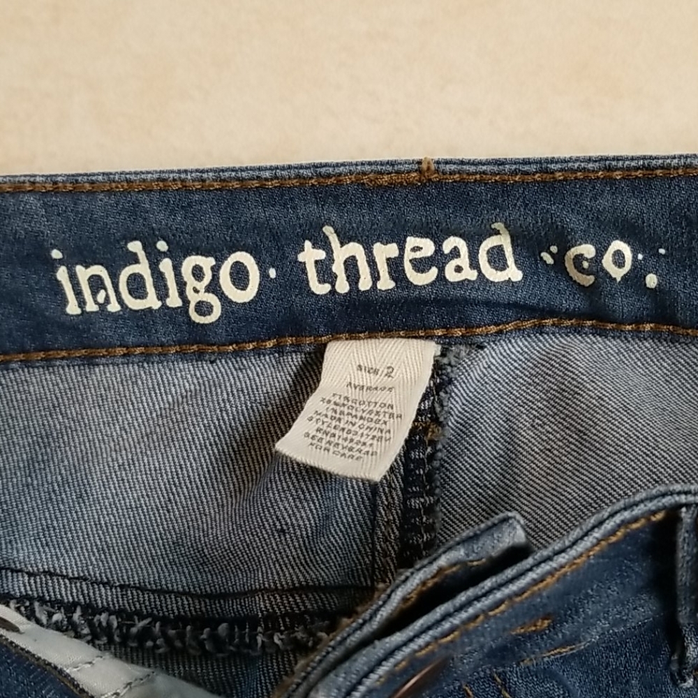 Indigo Thread Co Distressed Jeans 2 - Picture 9 of 12